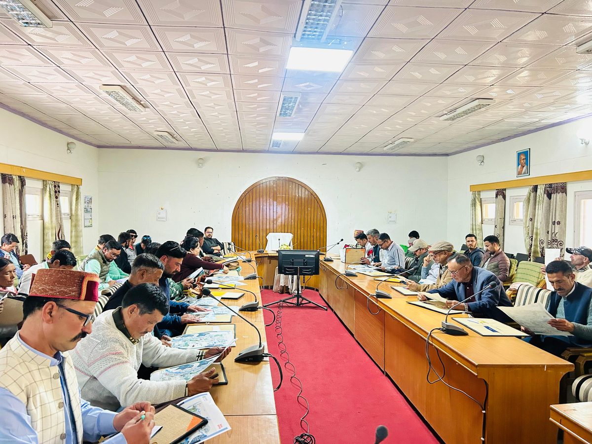 Community consultation workshop in Pangi Valley